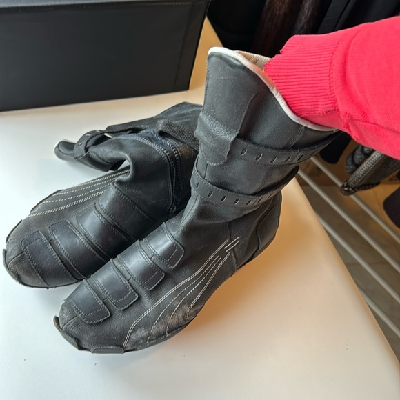 Puma leather moto boots - Picture 1 of 5